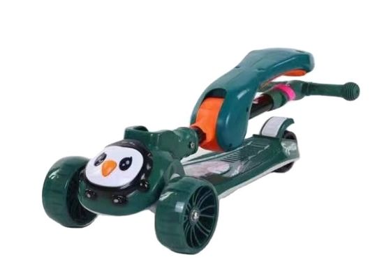 3 PU wiel LED baby kick scooter verkoop voor kinderen functie muziek verlichting één klik vouw