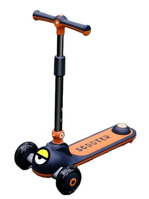 Zacht leer zitje 3 wielen rijden op scooter auto voor kinderen één knop vouwbaar geslacht neutraal