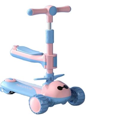 3 Wheel Ride On Folding Big Wheel Scooter Auto voor kinderen Geel Roze Blauw Geslachtneutraal