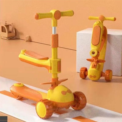 3 Wheel Ride On Folding Big Wheel Scooter Auto voor kinderen Geel Roze Blauw Geslachtneutraal
