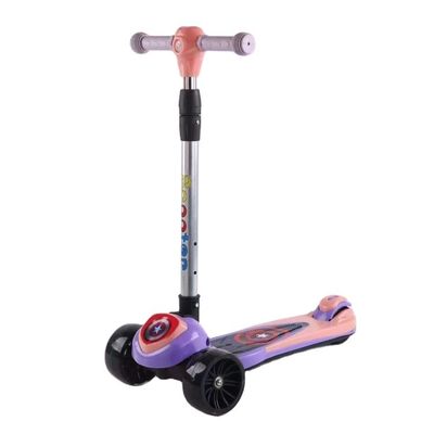 Muziekverlichting Opvouwbare scooter voor kinderen Roze/blauw/geel/groen