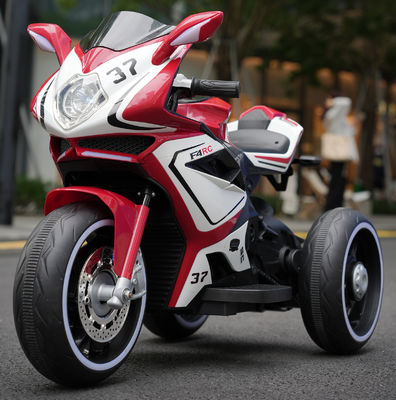 Vervaardiging van 12v7 Dual-Drive 540 Motor Ride-On Motorcycle Car voor kinderen in Rood Blauw Roze