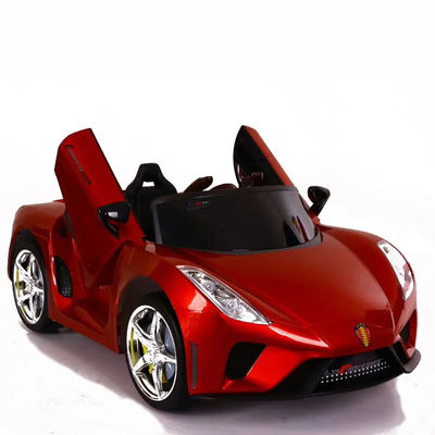Kinderenmuziek Swing Toy Rijden in de auto met afstandsbediening Geel/Stoving Vernis Rood