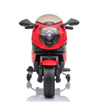 Elektrische motorfiets voor kinderen MP3-verlichting en hulpwielen 6v 12v accu