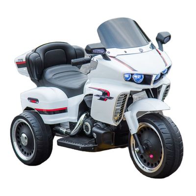 Plastic Kids rijden op een mini-motorfiets met vroege onderwijsfunctie en Engels verhaal