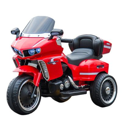 Plastic Kids rijden op een mini-motorfiets met vroege onderwijsfunctie en Engels verhaal
