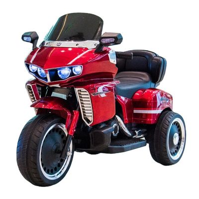 Plastic Kids rijden op een mini-motorfiets met vroege onderwijsfunctie en Engels verhaal