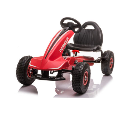 Verstelbare stoel 4 wielen rijden op pedal kart auto voor unisex kinderen van 3-8 jaar