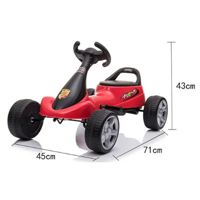 Maximale lading 30kgs 2022 Populair Plastic Wheel Kids Ride On Car Foot Pedal Go-kart voor kinderen