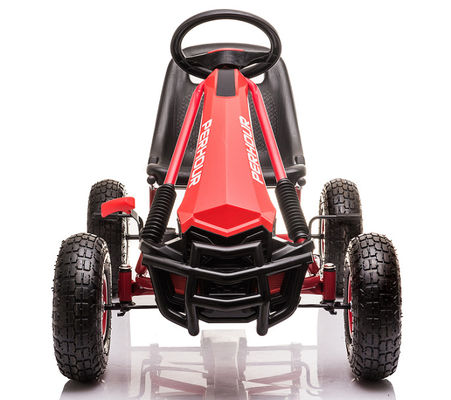 Kinderen 5-7 Jaar Rood Vierwiel Pedal Go-Kart Speelgoed met opblaaswiel koppeling en rem