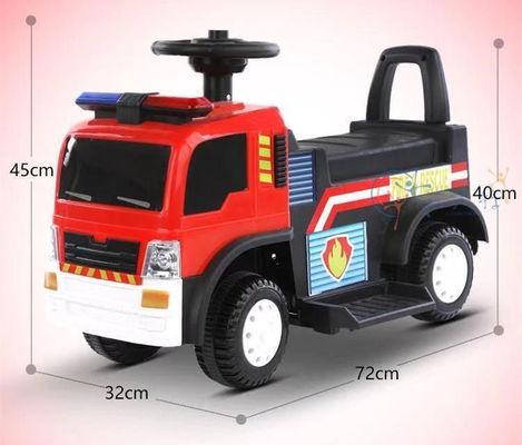 Rood Wit/Wit/Rood 6V elektrisch rijden op auto's voor kinderen Simulatie Sireneverlichting en muziek