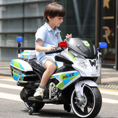 Politie Kinderen 2 wielen Rijd-On Car Kinderen Motorfiets Speelgoed met karton Grootte 106*38*64cm