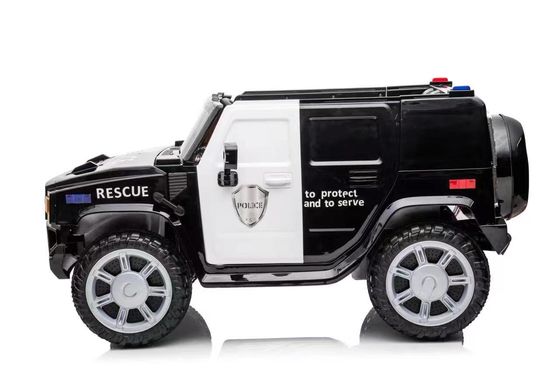 Witte elektrische plastic kinderwagen met twee zitplaatsen van 24 V voor kinderen van 3 tot 8 jaar maximaal 30 kg