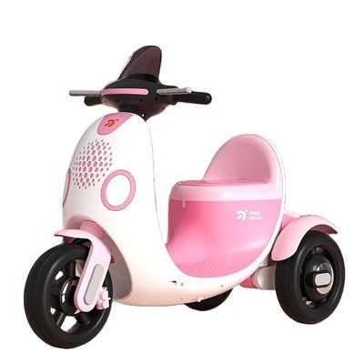 PP plastic elektrische kindermotorfiets driewieler met muziek licht voor spannende rit