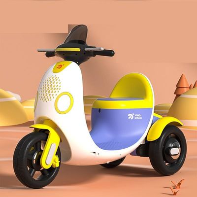 PP plastic elektrische kindermotorfiets driewieler met muziek licht voor spannende rit