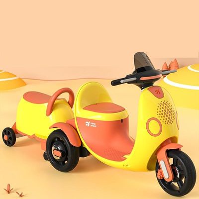 PP plastic elektrische kindermotorfiets driewieler met muziek licht voor spannende rit
