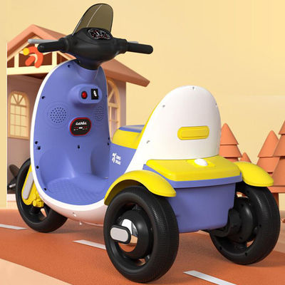 PP plastic elektrische kindermotorfiets driewieler met muziek licht voor spannende rit