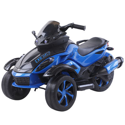 Unisex 12v elektrische rit op de motor 3 wielen auto voor kinderen muziek lichten inbegrepen