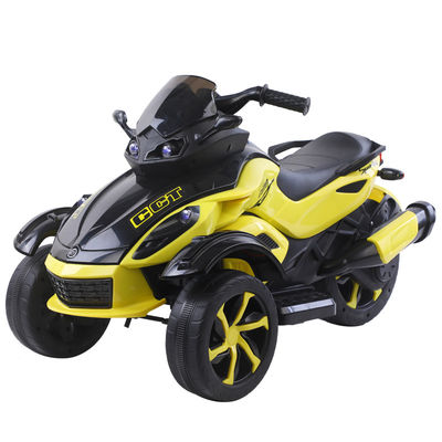Unisex 12v elektrische rit op de motor 3 wielen auto voor kinderen muziek lichten inbegrepen