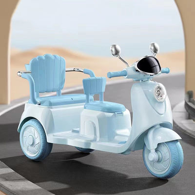 Op batterij bediende multifunctionele speler en Bluetooth tweezitter scooter voor kinderen van 2-6 jaar