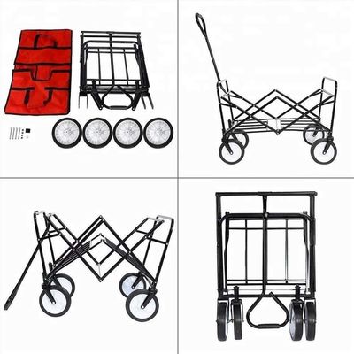 Staalbuis 25*10*0.7CM Draagbare strandtrollie voor buitentuin verhuizing nut kinderen