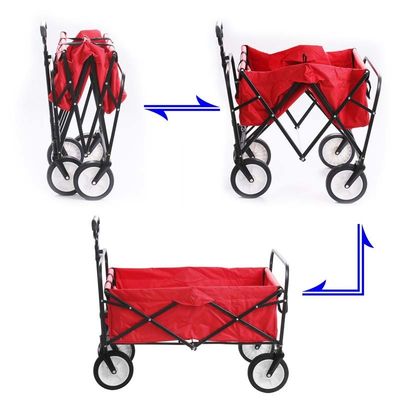 Staalbuis 25*10*0.7CM Draagbare strandtrollie voor buitentuin verhuizing nut kinderen