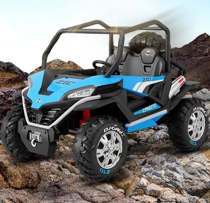 Populaire 12V UTV Rijd op de auto voor kinderen afstandsbediening LED-licht Twee zitplaatsen Rood Blauw Wit