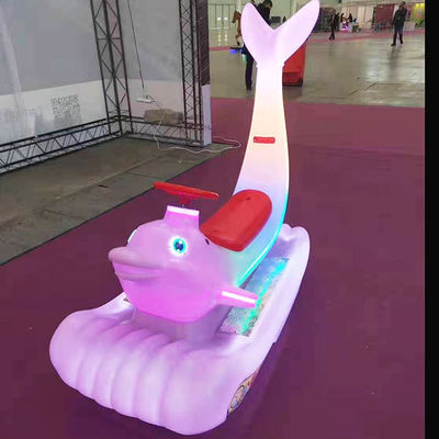 Unisex elektrische rit in de auto voor kinderen en volwassenen schitterend kleurrijk dolfijn pretpark