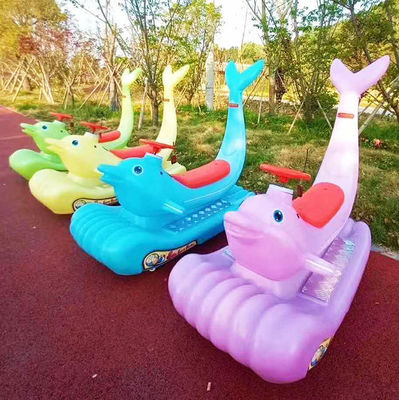 Unisex elektrische rit in de auto voor kinderen en volwassenen schitterend kleurrijk dolfijn pretpark