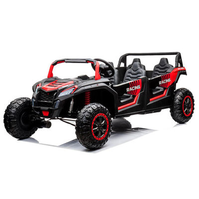 Afstandsbediening 24v UTV 4 zitplaatsen rijden op auto's voor volwassenen en kinderen in roodroze kleur